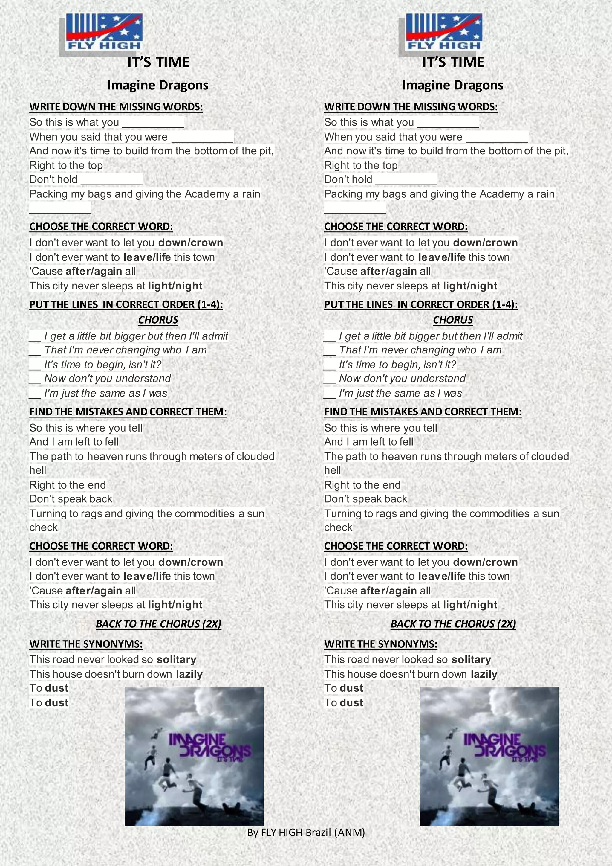 Imagine dragons-its-time-activities-with-music-songs-nursery-rhymes ...