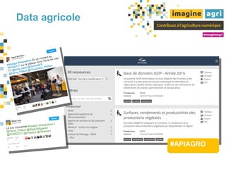 Data agricole
#APIAGRO
 