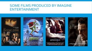 SOME FILMS PRODUCED BY IMAGINE
ENTERTAINMENT
 