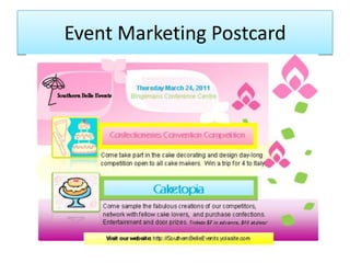 Event Marketing Postcard
