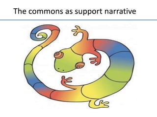 The	
  commons	
  as	
  support	
  narra;ve	
  

 