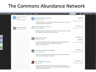 The	
  Commons	
  Abundance	
  Network	
  

 
