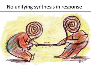 No	
  unifying	
  synthesis	
  in	
  response	
  

 