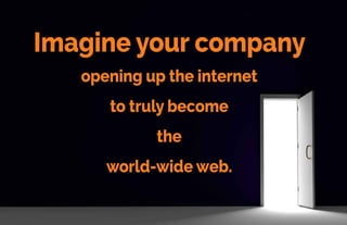 You have Linguist’s Software.You contract with the carrier of this man’s
cell phone.You oﬀer texting, email, and internet search in Tamashek.
SuddenlyeveryoneinOumElAsselwantsasmartphone.Theycanaccess
Facebook.Theycantexttheirfriendsforcheaperthantheycantalk.They
canevenlogintotheirbank.
This young man can now set up an internet storefront. People can
buy shoes from him online.
You have opened up the world for him and the 4,000 other people in
western Algeria who speak Tamashek.
 