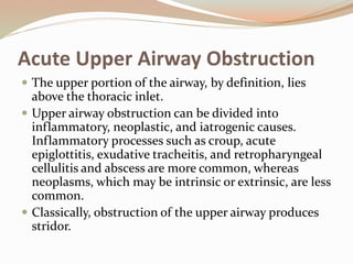 Imaging acute airway in both infants and children | PPTX