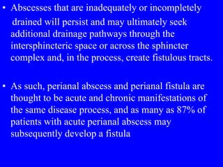 Imaging of Anal Fistulae and perianal abscesses | PPT