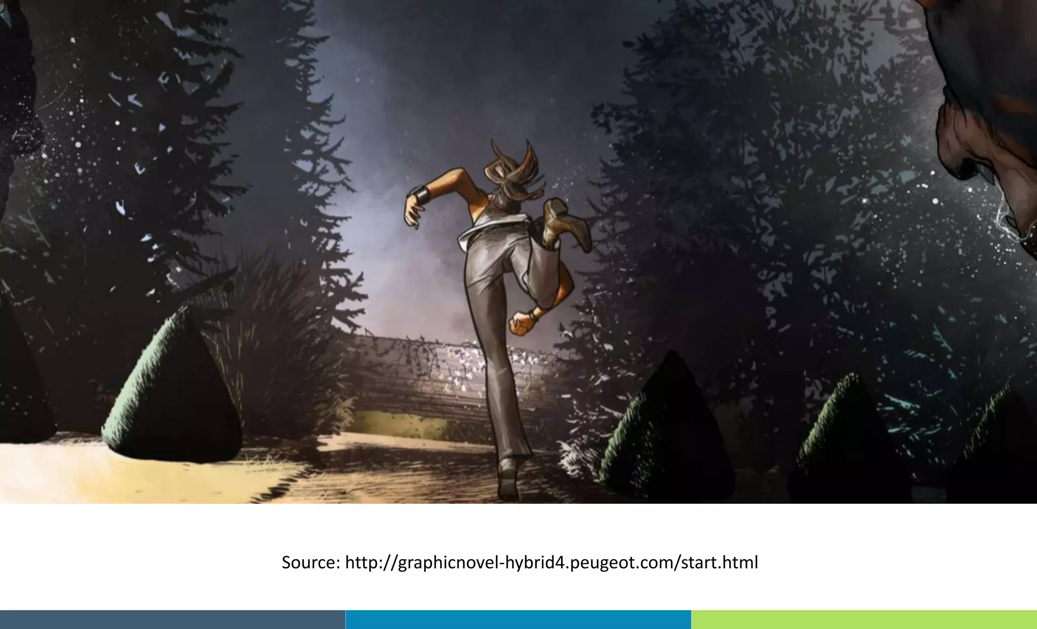 Source: http://graphicnovel-hybrid4.peugeot.com/start.html
 