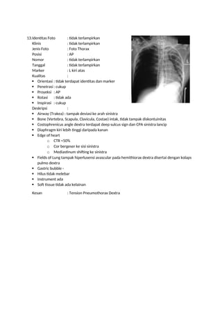 Loopografi Normal Radiologi Contoh pencitraan dan bacaan stase radiologi | DOCX