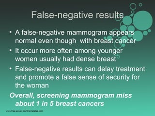 Imaging breast mammogram Slide 40