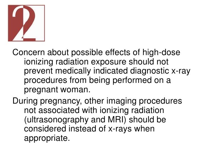 Guidelines for Diagnostic Imaging During Pregnancy