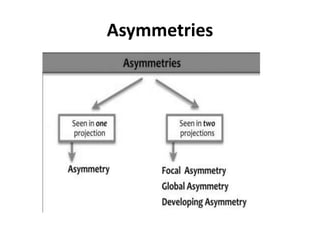Asymmetries
 