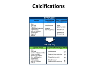 Calcifications
 