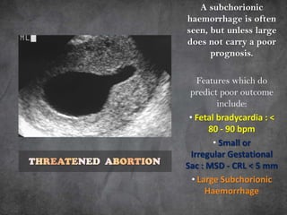Subchorionic Infarct Imaging in obstetrics & gynaecology part 2 | PPTX
