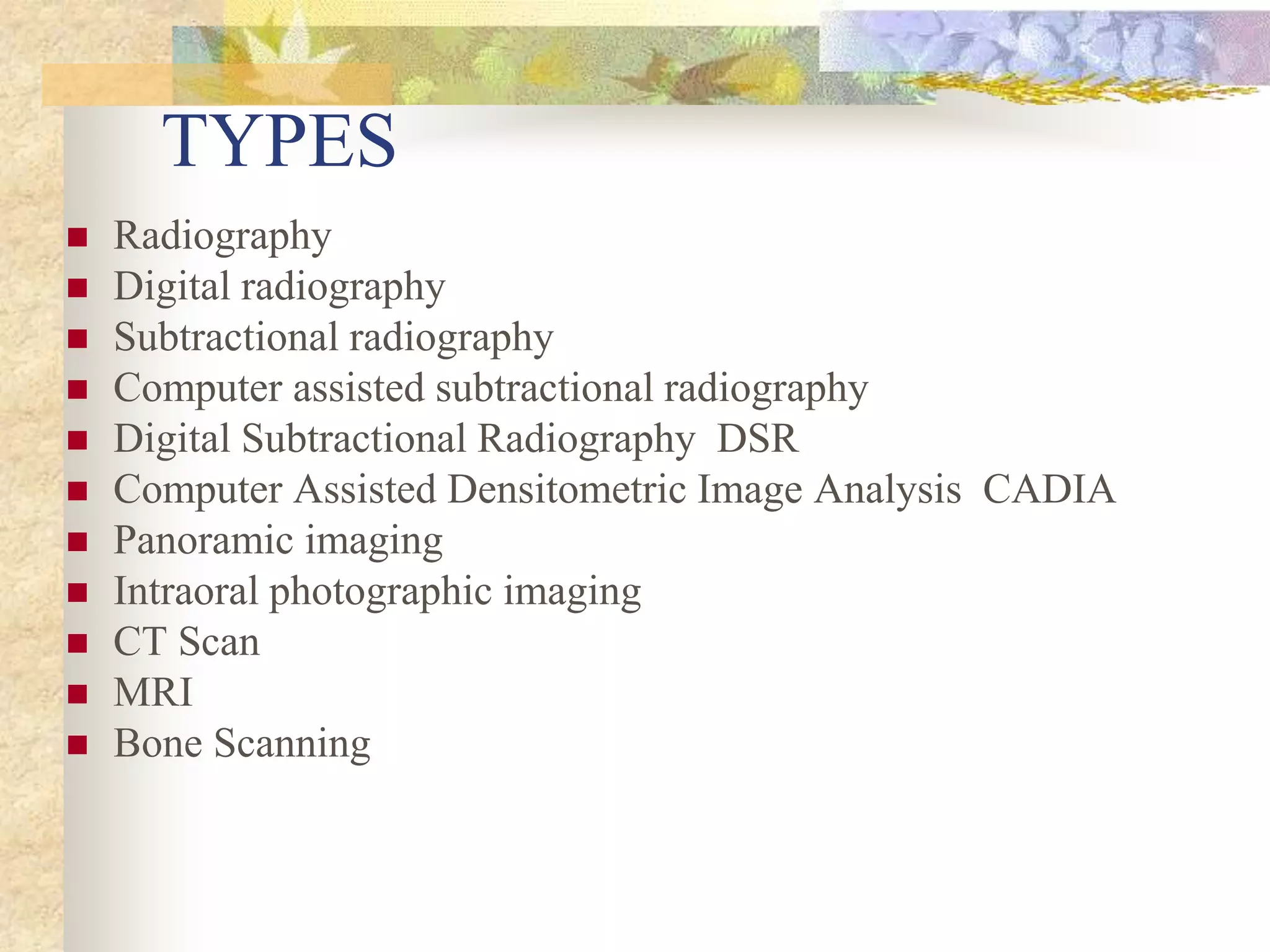 Imaging in periodontics | PPTX