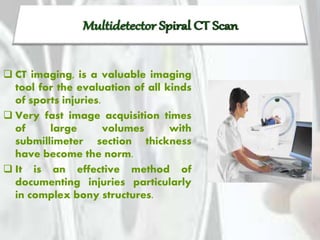 Imaging in sports injury | PPTX
