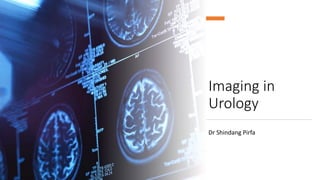 Imaging in
Urology
Dr Shindang Pirfa
 