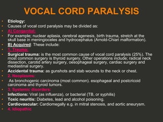 Larynx Imaging 4th part virtual laryngoscopy vocal cord paralysis CT ...