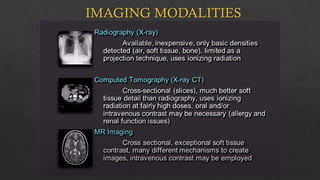 IMAGING MODALITIES AND THEIR INTERPRETATION.pptx