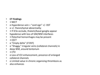 Nect Channel IMAGING OF CEREBRAL VENOUS THROMBOSIS.pptx