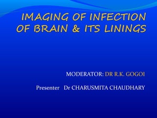 MODERATOR: DR R.K. GOGOI
Presenter Dr CHARUSMITA CHAUDHARY
 