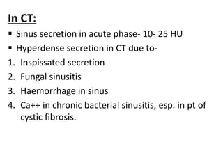 Imaging of paranasal sinuses | PPT