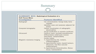 Imaging and Diagnosis of Soft Tissue Tumors | PPTX