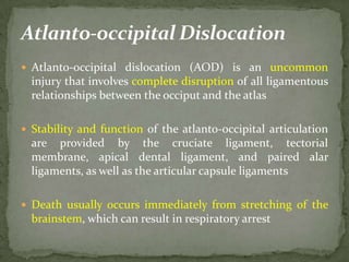 Imaging of spinal trauma | PPTX
