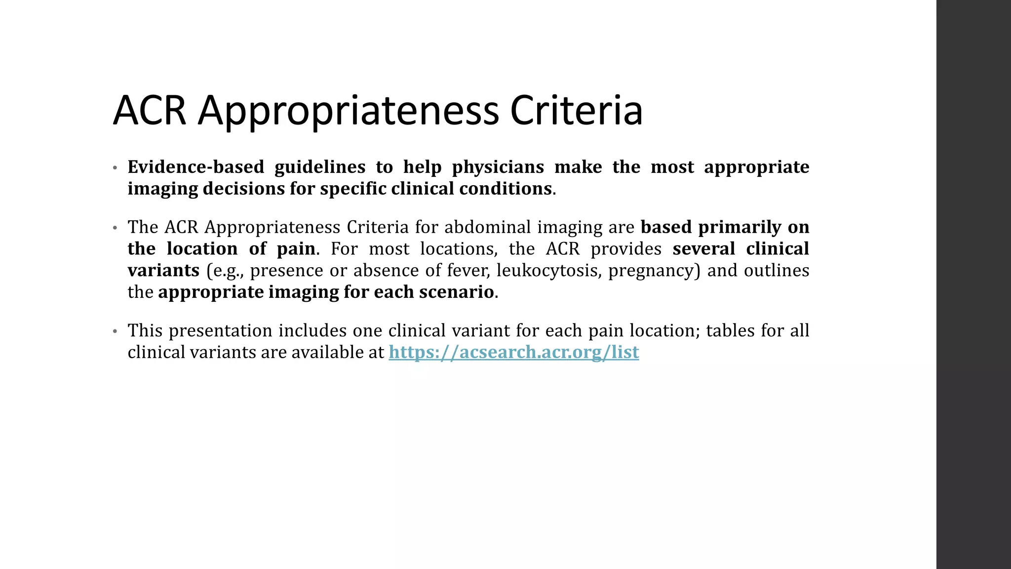 Imaging of Acute Abdomen | PPTX