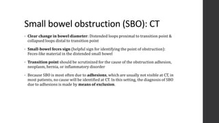 Transitional Feces Imaging of Acute Abdomen | PPTX