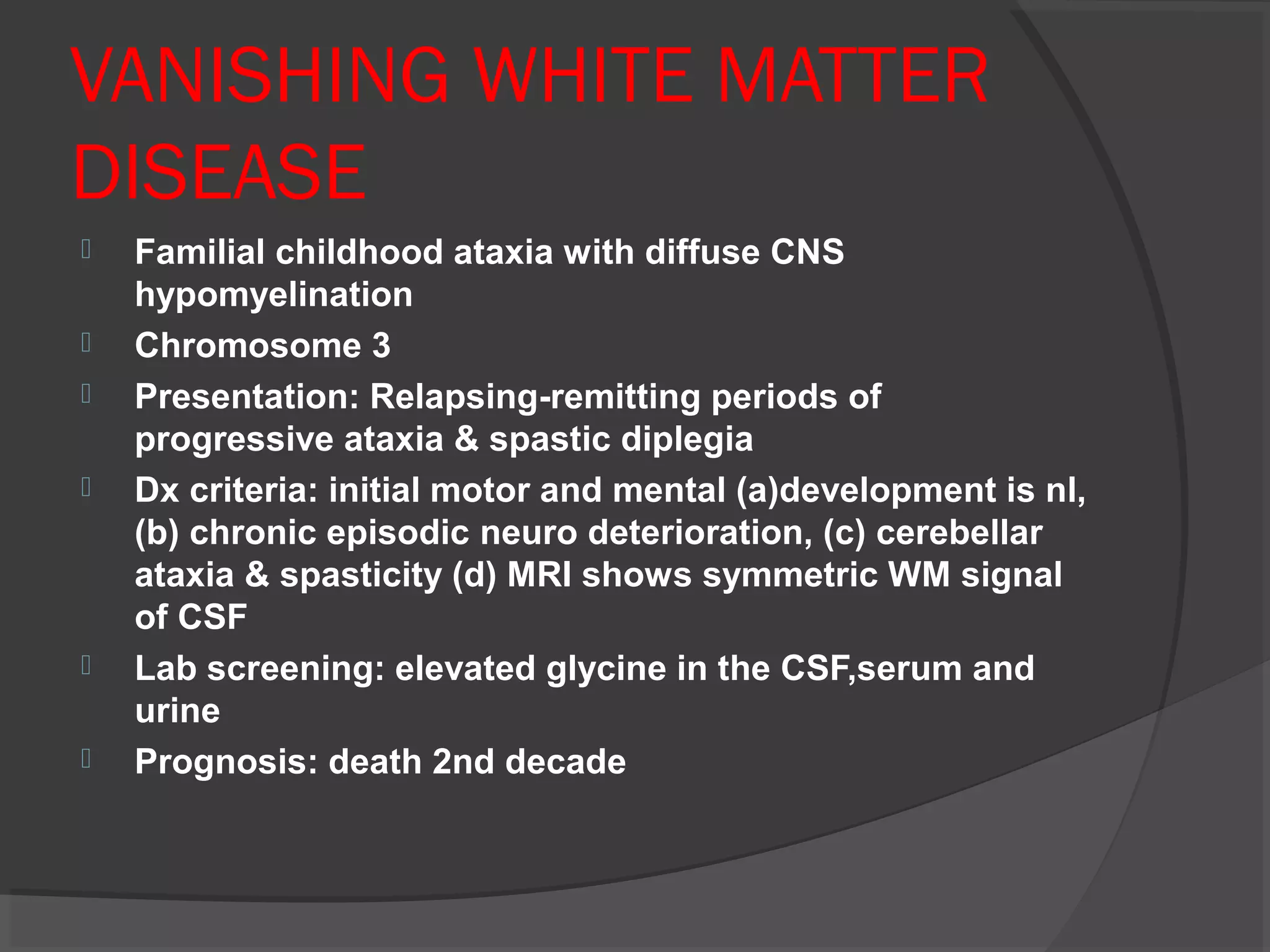 Imaging of white matter diseases | PPT