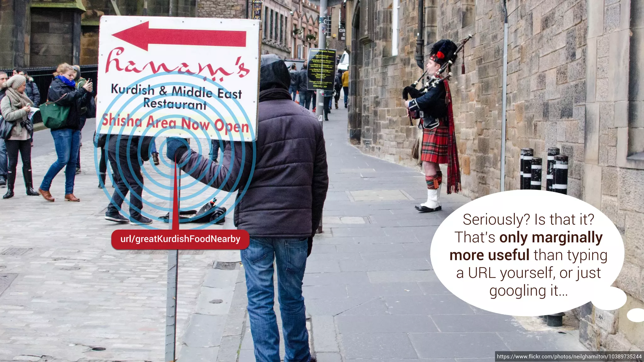 Martin Luther King Jr.'s "I Have A
Dream" painted by Neil Harbisson.
which means Neil can listen to paintings…
TED: I listen to color
and also paint everything he hears.
Each colour is assigned an audible frequency,
 