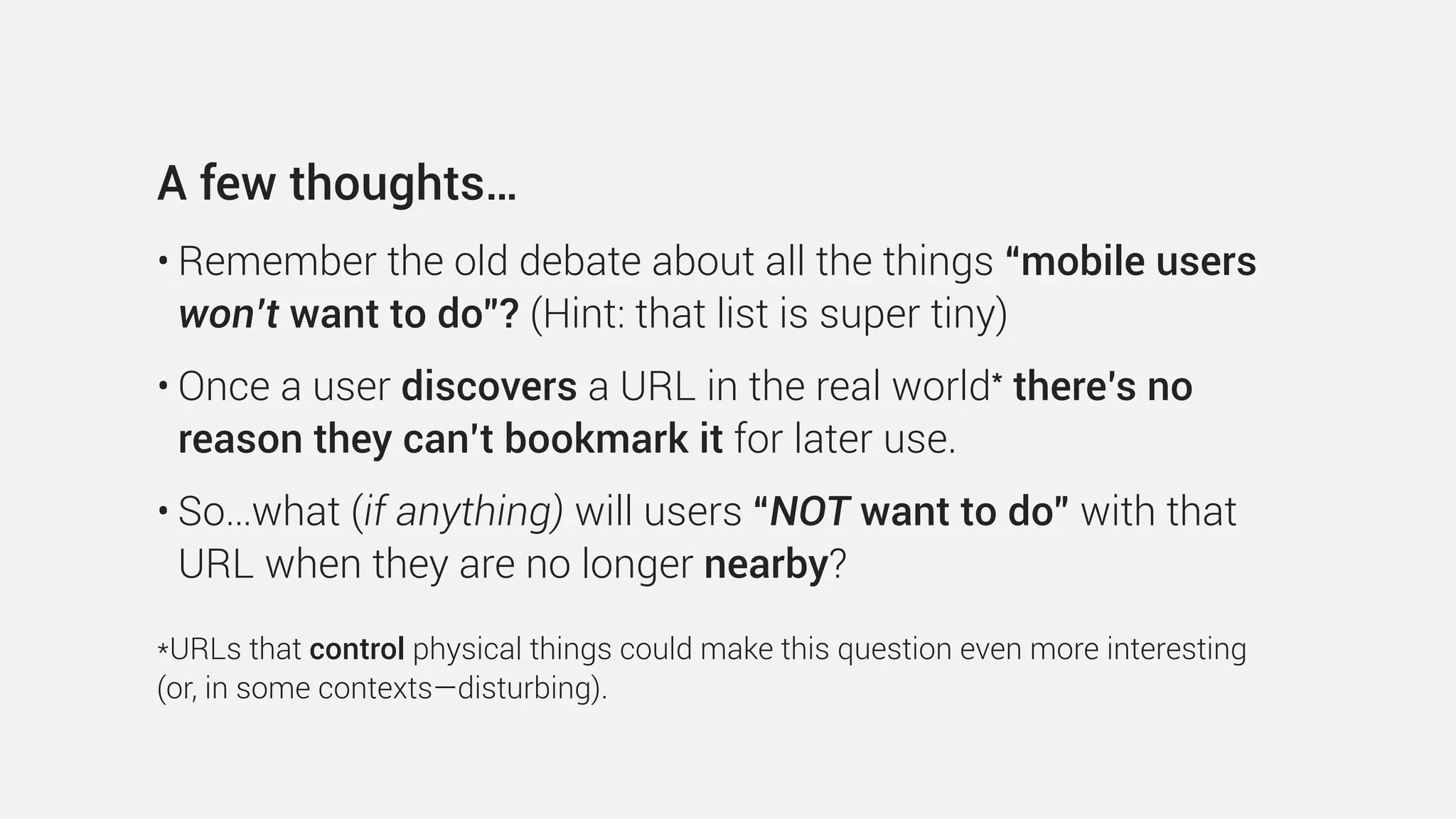 tadaslab on Instagram
“Call a taxi” button attached to a tree #iot
“…the signiﬁcance of
technologies such as RFID and
2D barcoding is that they offer
a low impact way to import
physical objects into the
datasphere—to endow them
with an informational shadow.
- Adam Greenﬁeld
 