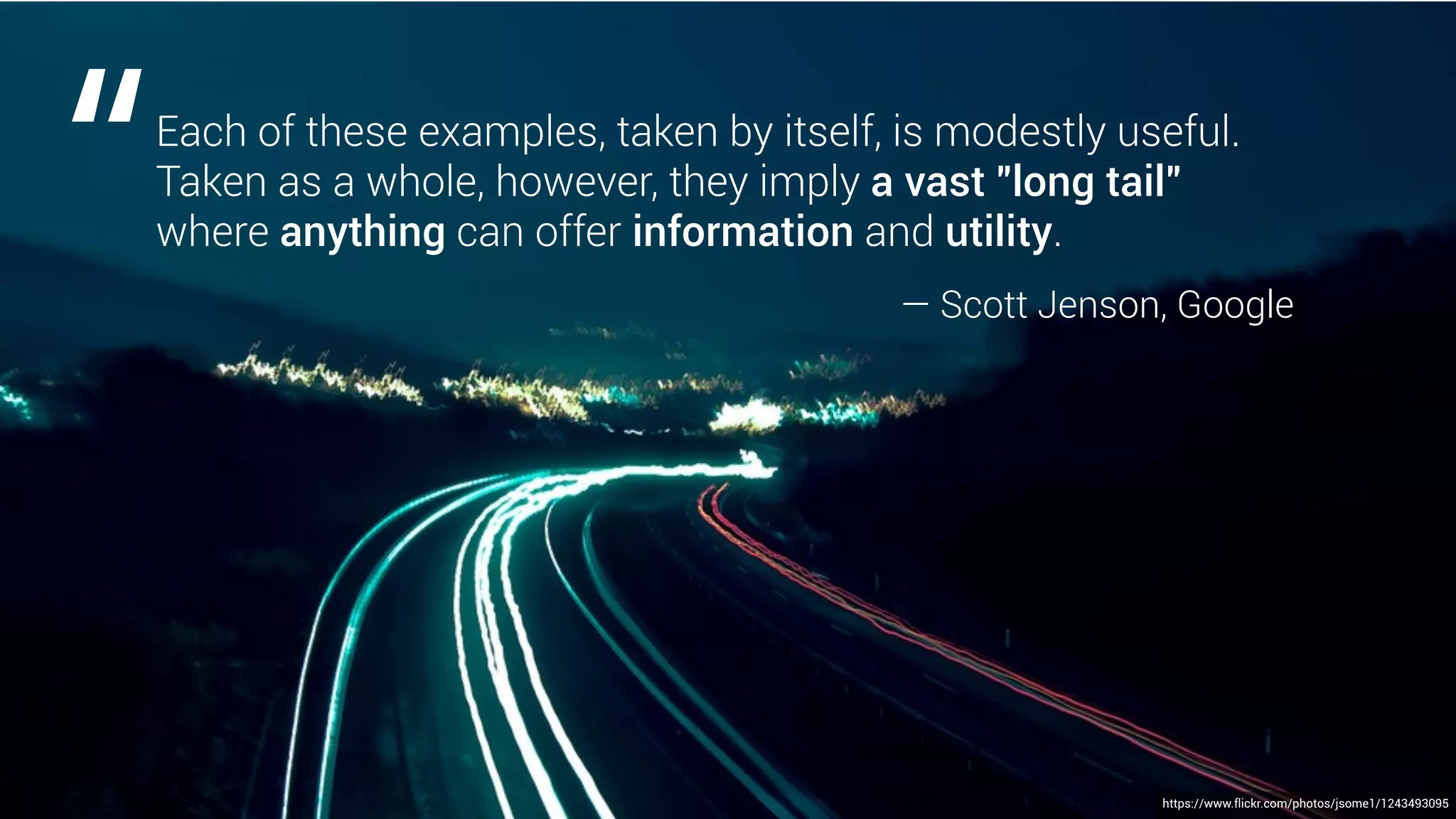 computer or your phone”
of a time before there were better ways
“…websites are unnecessary vestiges
to ﬁnd things to look at on your
- The Awl, The next internet is TV
https://www.flickr.com/photos/garryknight/6436100219
 