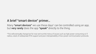 …which kinda’ brings us
back to discovery.
 
Once exploring the web
gains a more tangible
form, will we begin to
seek out far more
exploratory
experiences?
https://www.flickr.com/photos/boedker/2857091534
 