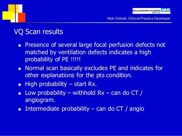 Imaging Of Pulmonary Embolism