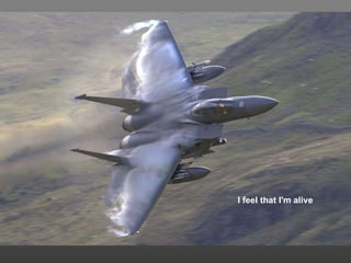 I feel that I'm alive 