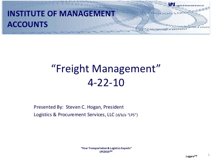 Institute Management Accounts Presentation Apr/10