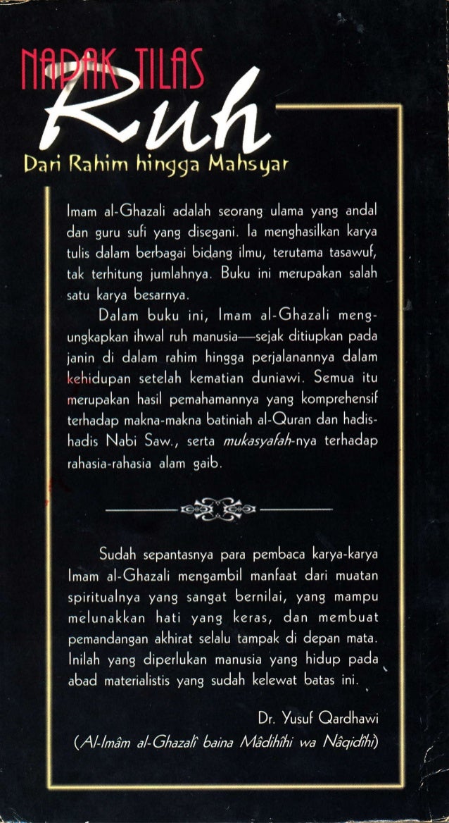 Napak Tilas Ruh Dari Rahim Hingga Mahsyar Imam Al Ghazali