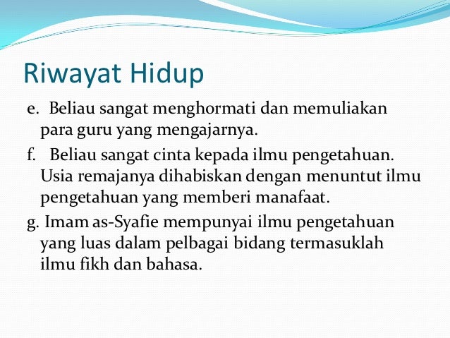 Imam as syafie