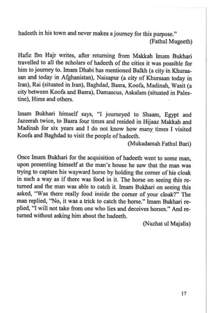 Imam Bukhari : His Life and Works