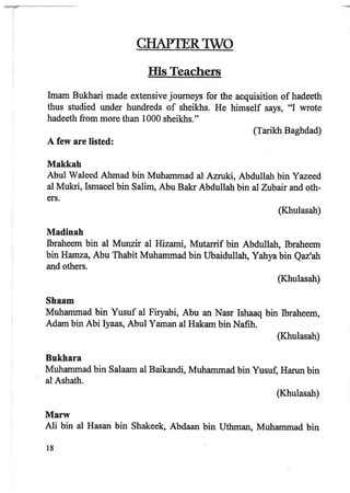 Imam Bukhari : His Life and Works