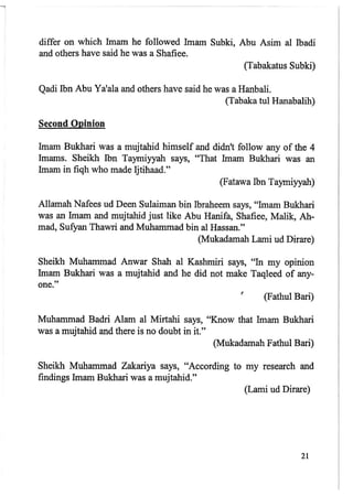 Imam Bukhari : His Life and Works