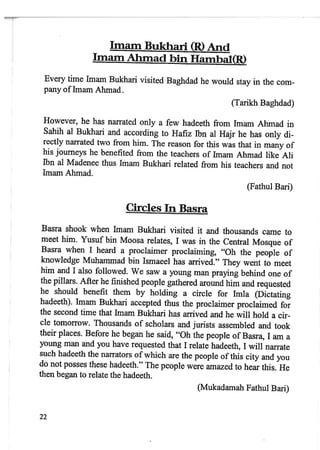 Imam Bukhari : His Life and Works