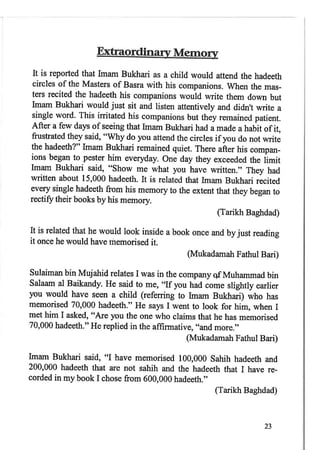 Imam Bukhari : His Life and Works