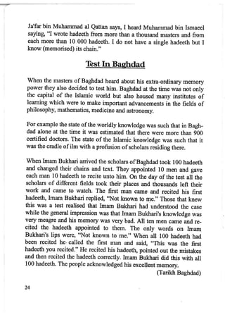 Imam Bukhari : His Life and Works