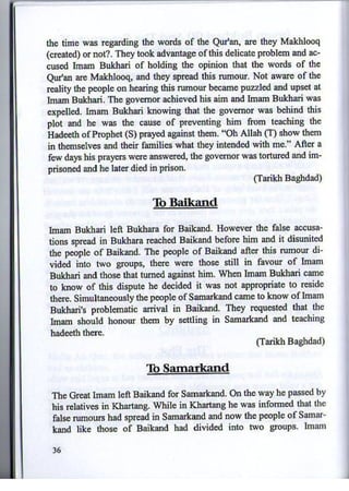 Imam Bukhari : His Life and Works