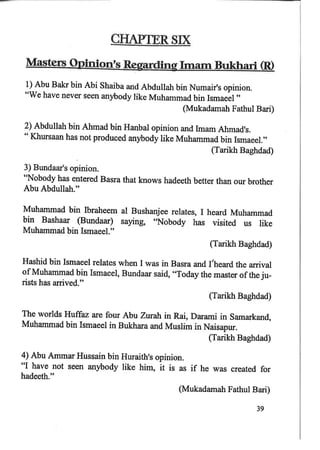 Imam Bukhari : His Life and Works