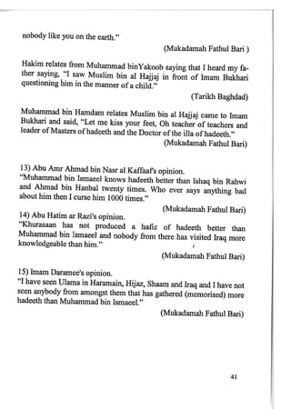 Imam Bukhari : His Life and Works