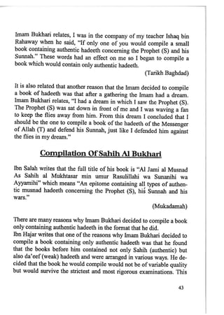 Imam Bukhari : His Life and Works
