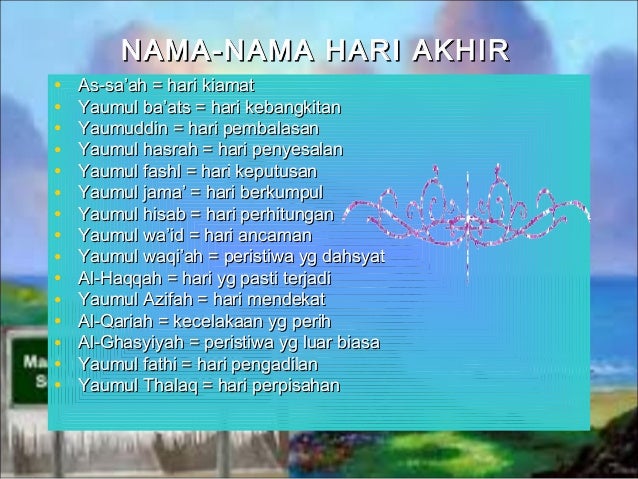 Yaumul Fashl Hal